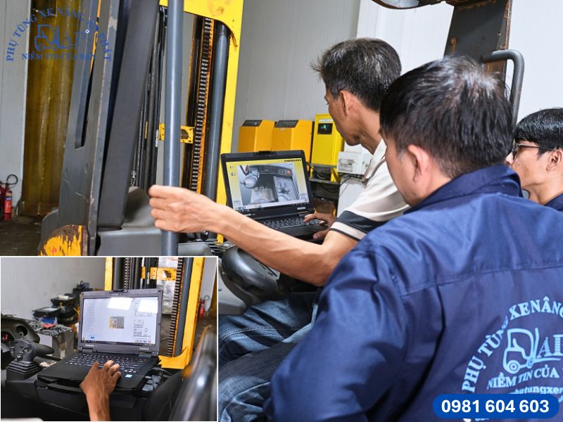 Chẩn đoán lổi xe nâng điện trước khi sửa chữa