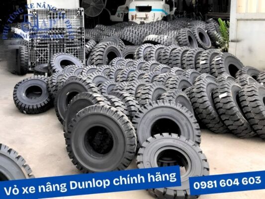 Lốp đặc xe nâng Dunlop chất lượng