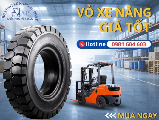Địa chỉ mua vỏ xe nâng giá tốt cạnh tranh