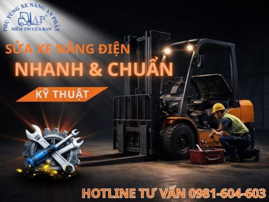 Nghiệp vụ sửa xe nâng điện chuyên nghiệp toàn quốc
