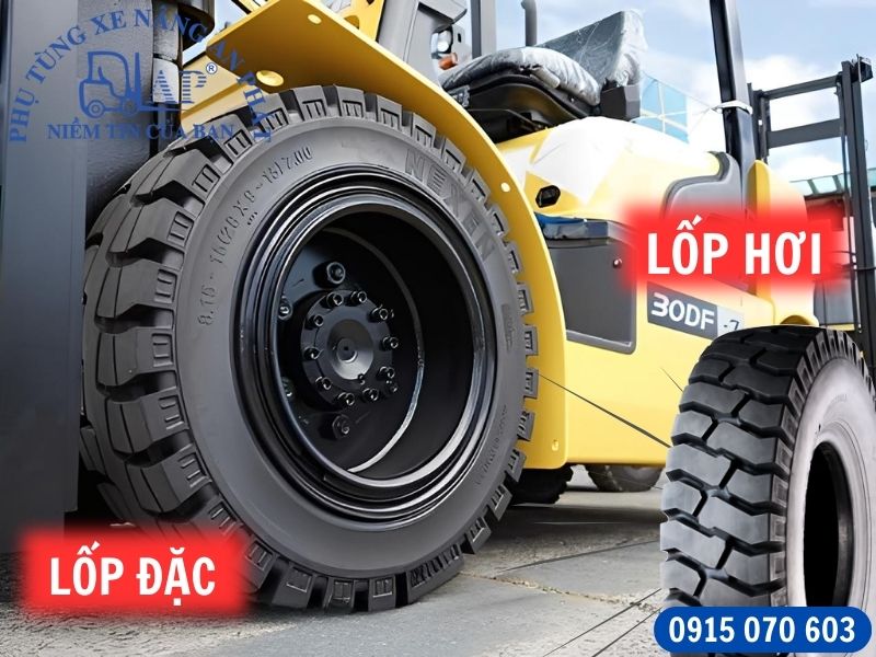 Mua lốp đặc - Lốp hơi xe nâng tại TPHCM