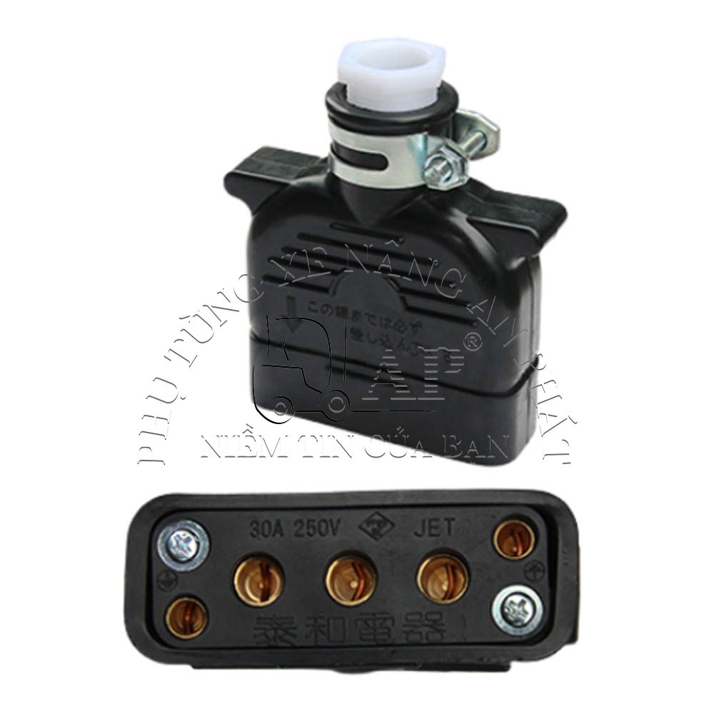 Giắc cắm bình xe nâng 30A-250V đực & cái 37010-10870