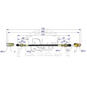 Dây ly hợp xe nâng Toyota 8FD10-30, 8FG10-30, FDZN2-30, FGZN20-30 47110-26610-71