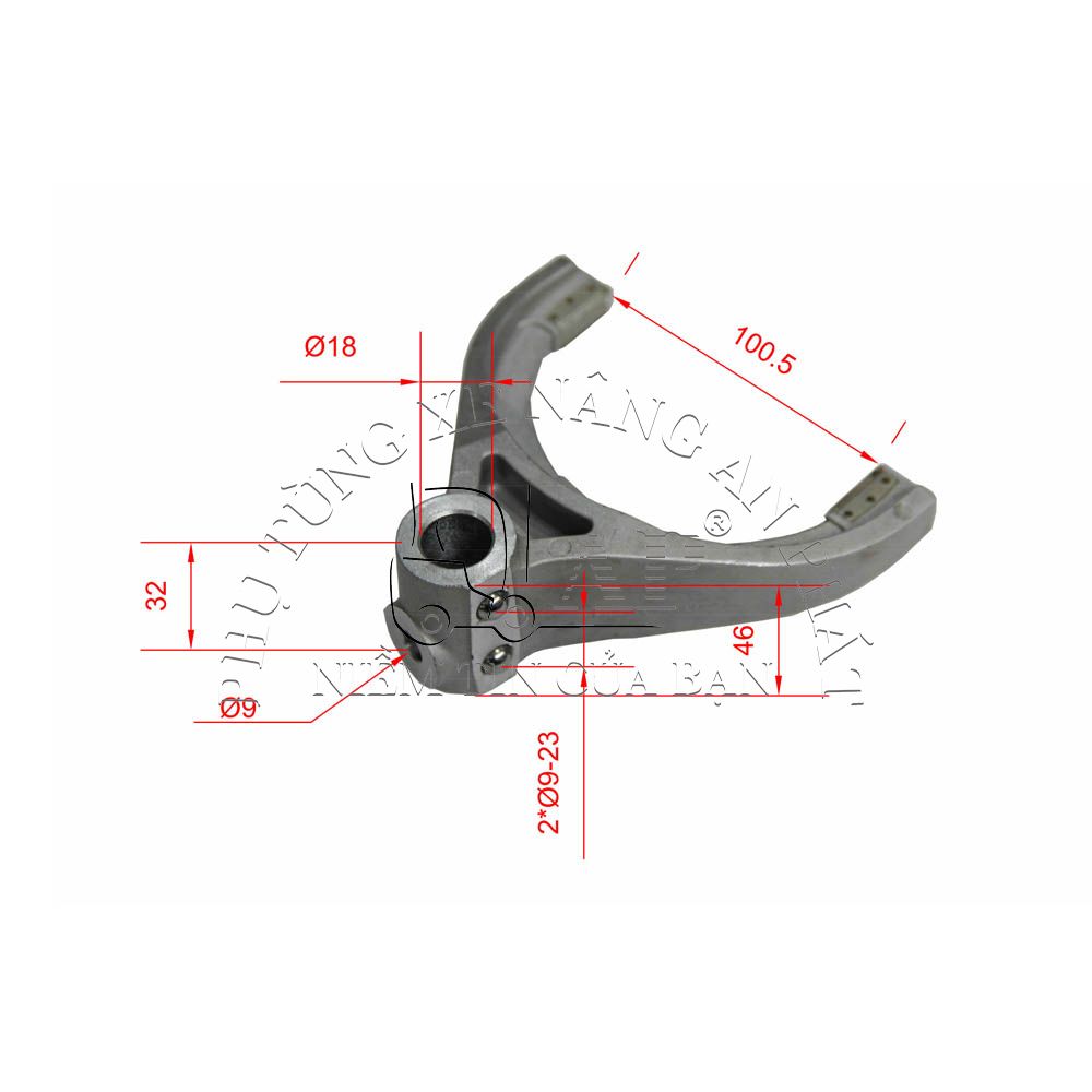 Càng cua số xe nâng Komatsu FD10-30-16/ -17, FG10-30-16/ -17 3EB-14-51050