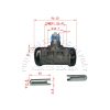 Xi lanh thắng chấp hành xe nâng Hangcha H series CPCD10-25H, CPC10-25H, CPD10-25H BJ130,3-11-43