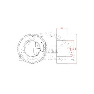 Bánh răng cam trung gian xe Isuzu 4JG2 Z-8-97115-131-0