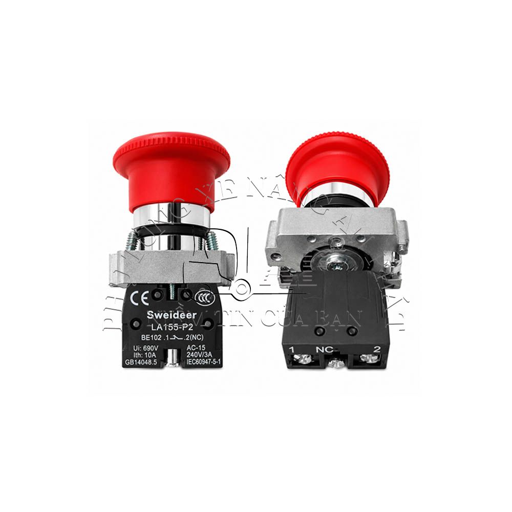 Công tắc dừng khẩn cấp xe nâng Heli H2000 CPD20-25-FJ1/ FJ2, CPD20-25L-FJ1/ FJ2 XB2-BS542