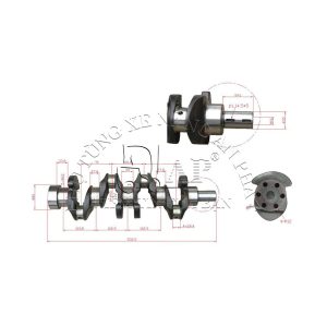 Alternative view of Trục khuỷu xe nâng Nissan K25 N-12201-FY500