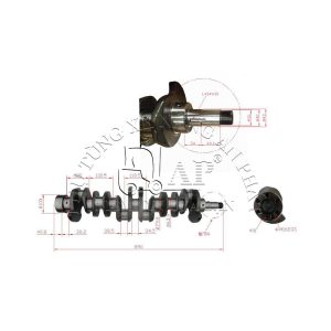 Trục khuỷu xe nâng Isuzu 6BG1,6BG1T Z-1-12310-448-0