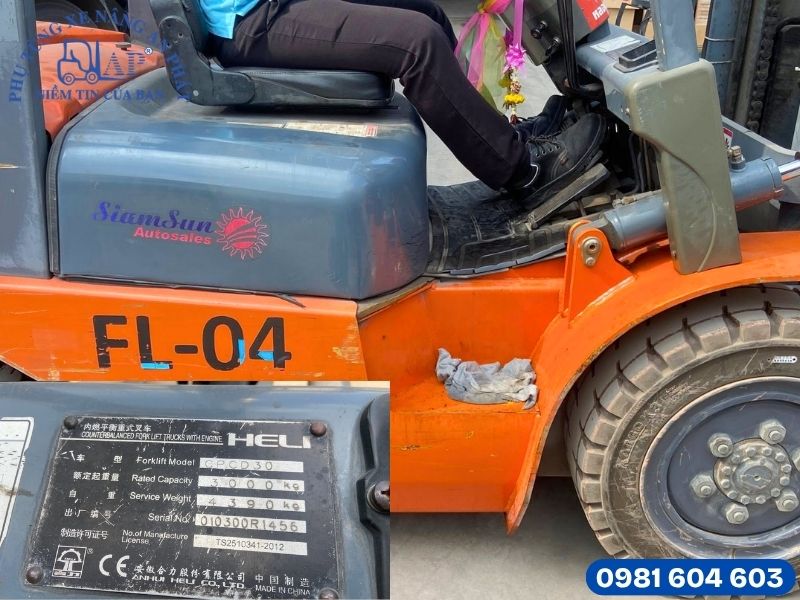 Thực tế khảo sát xe nâng Heli cần sửa tại Tây Ninh