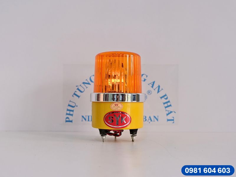 Đèn cảnh báo quay 48V màu vàng