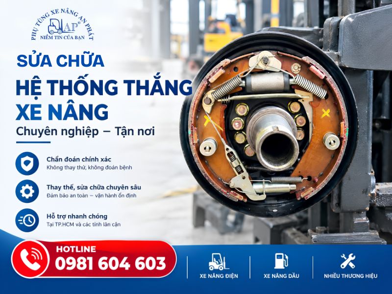 Sửa chữa hệ thống thắng xe nâng chuyên nghiệp